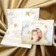 Faire-part mariage ANGES or