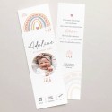 Faire-part marque-page ADALINE rainbow