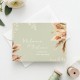 Faire-part de mariage bohème PAMPA vert SAUGE