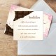 Carton d'invitation mariage gourmand CHOCOLAT