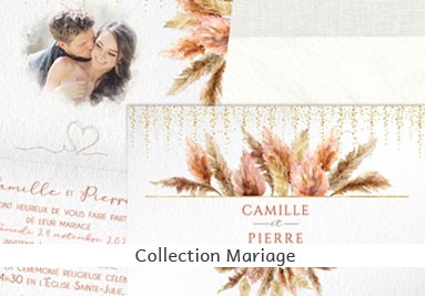 Faire-part de mariage minimaliste